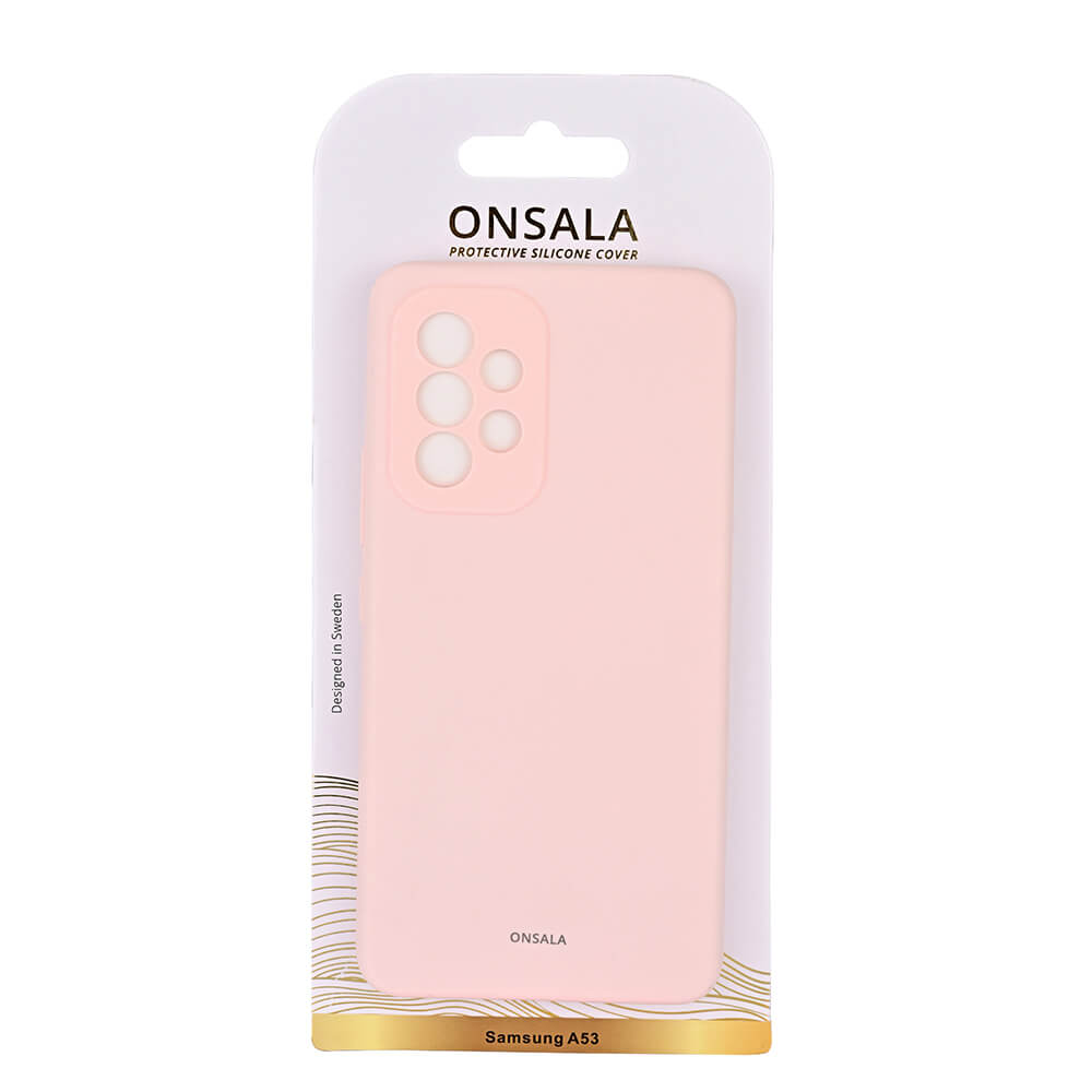 ONSALA Samsung Galaxy A53 Mobilskal Silikon Kritrosa