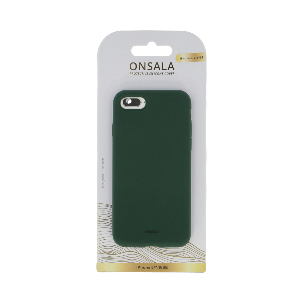 ONSALA iPhone 6/7/8/SE Mobilskal Silikon Olivgrn