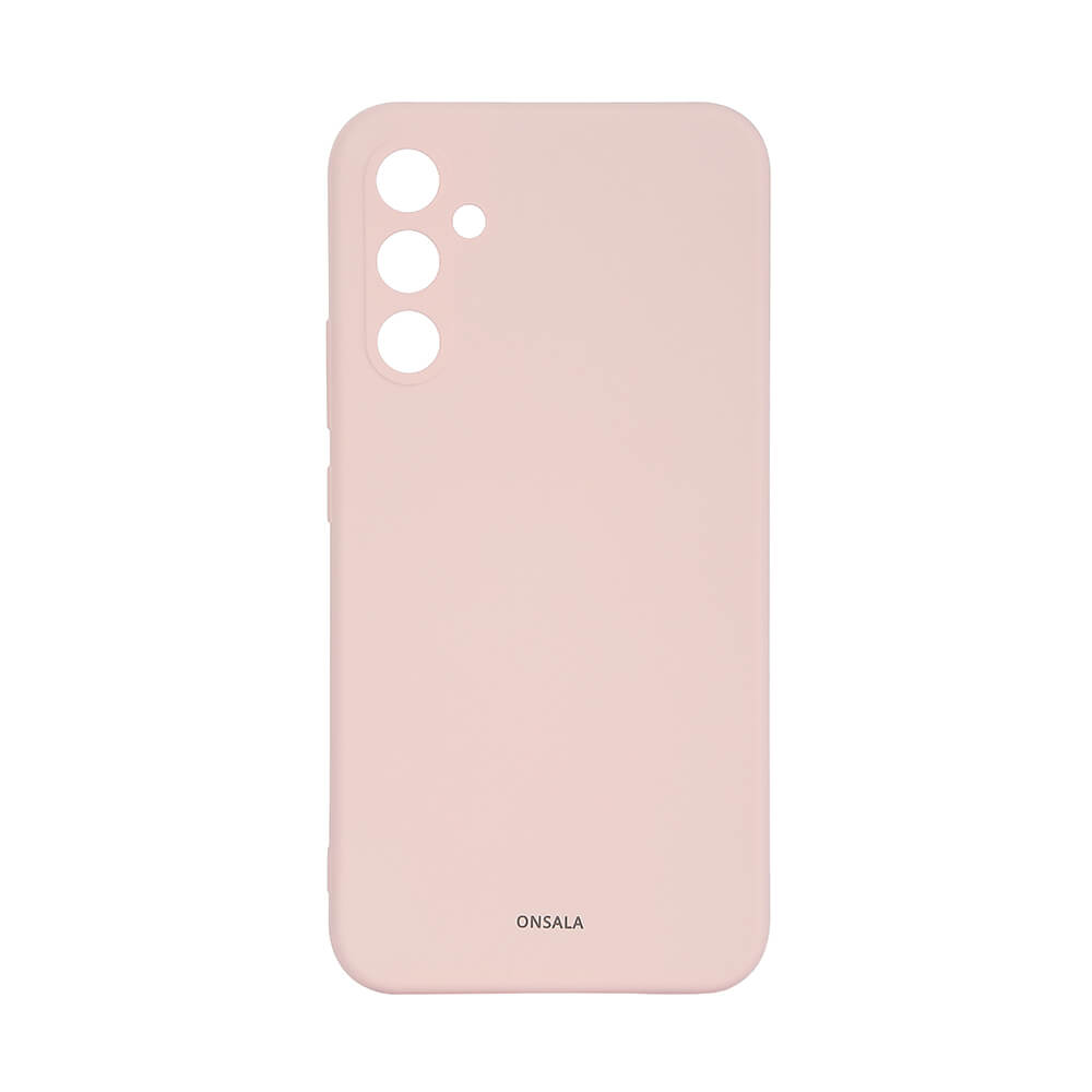 ONSALA Galaxy A34 5G Mobilskal Silikon Chalk Pink