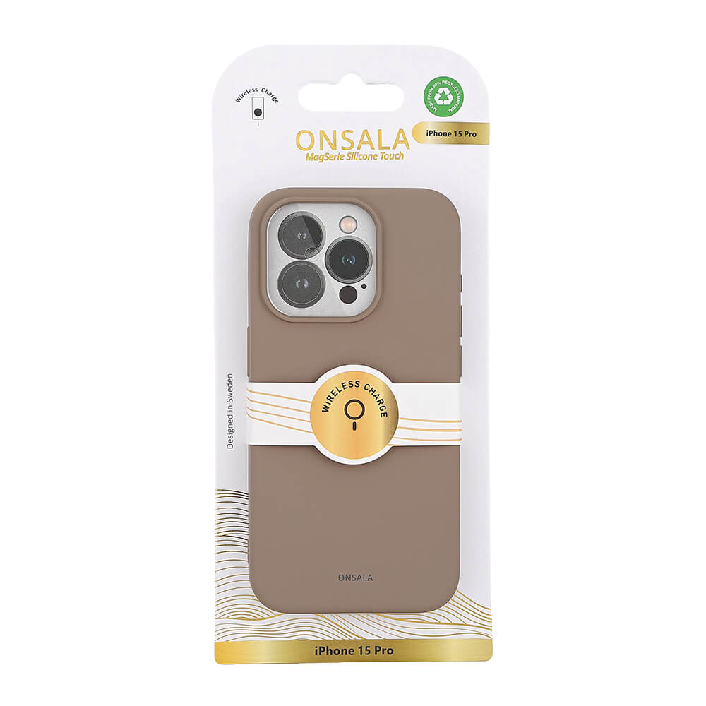 ONSALA iPhone 15 Pro MagSafe Skal Med Silikonyta Summer Sand