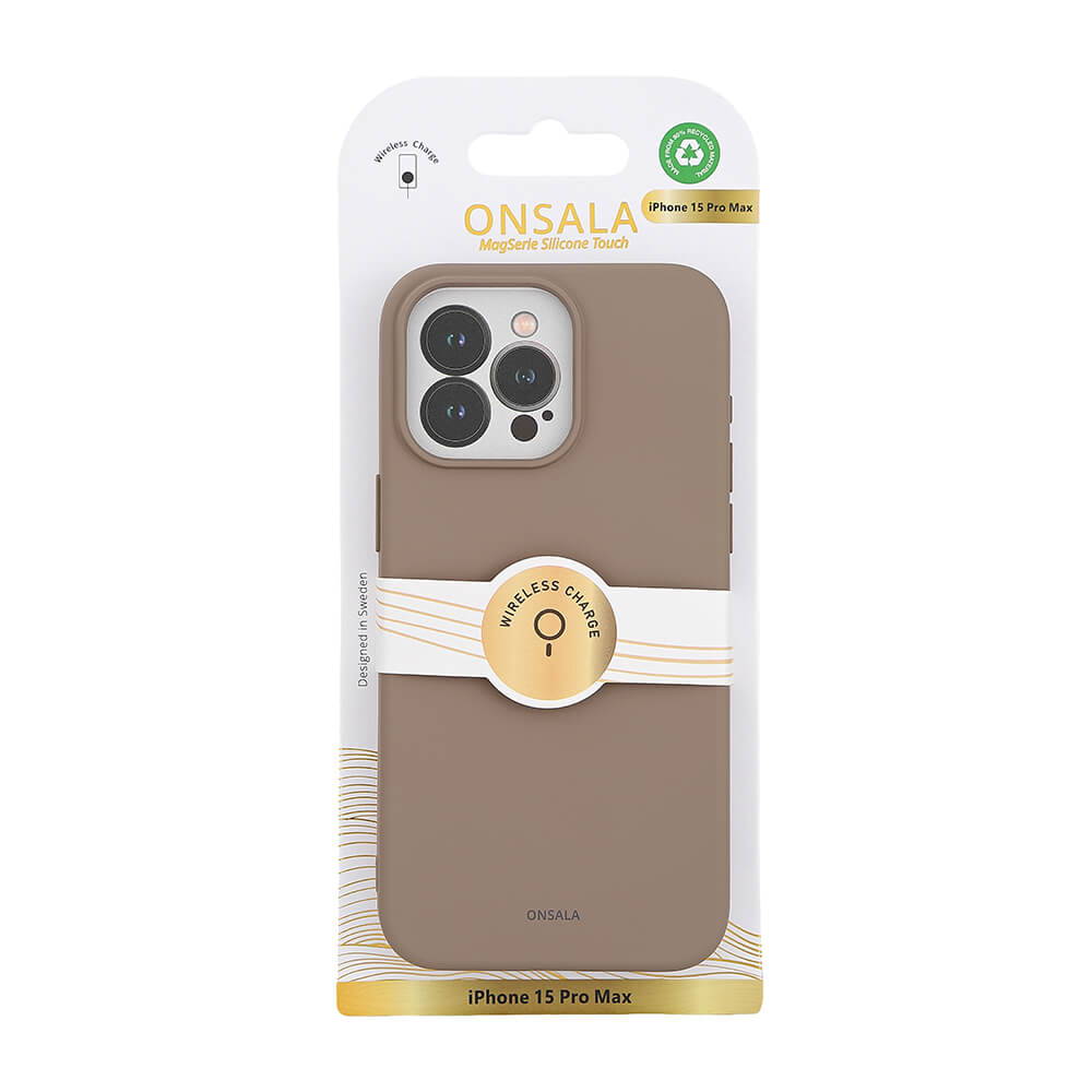 ONSALA iPhone 15 Pro Max MagSafe Skal Med Silikonyta Summer Sand