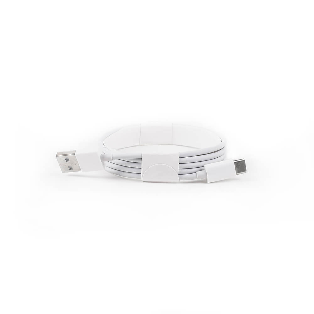 GEAR Trdls QI Laddare USB-C Ansl. 15W Vit med Gr Textil