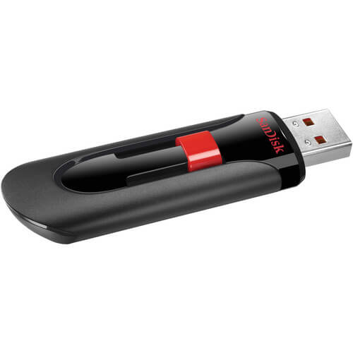 SanDisk SanDisk USB Minne Glide 64 GB Svart - Teknikhallen.se