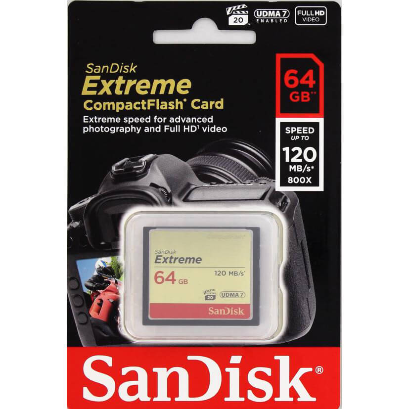 SanDisk CF Extreme 64GB 120MB/s Minneskort