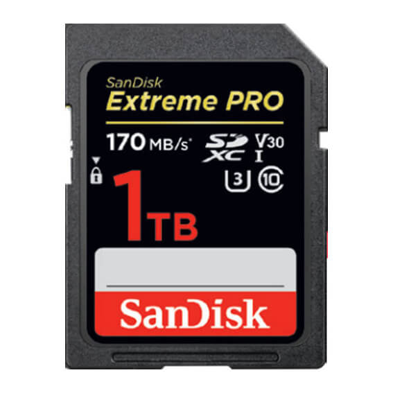 SanDisk SDXC Extreme Pro 1TB 170MB/s Minneskort