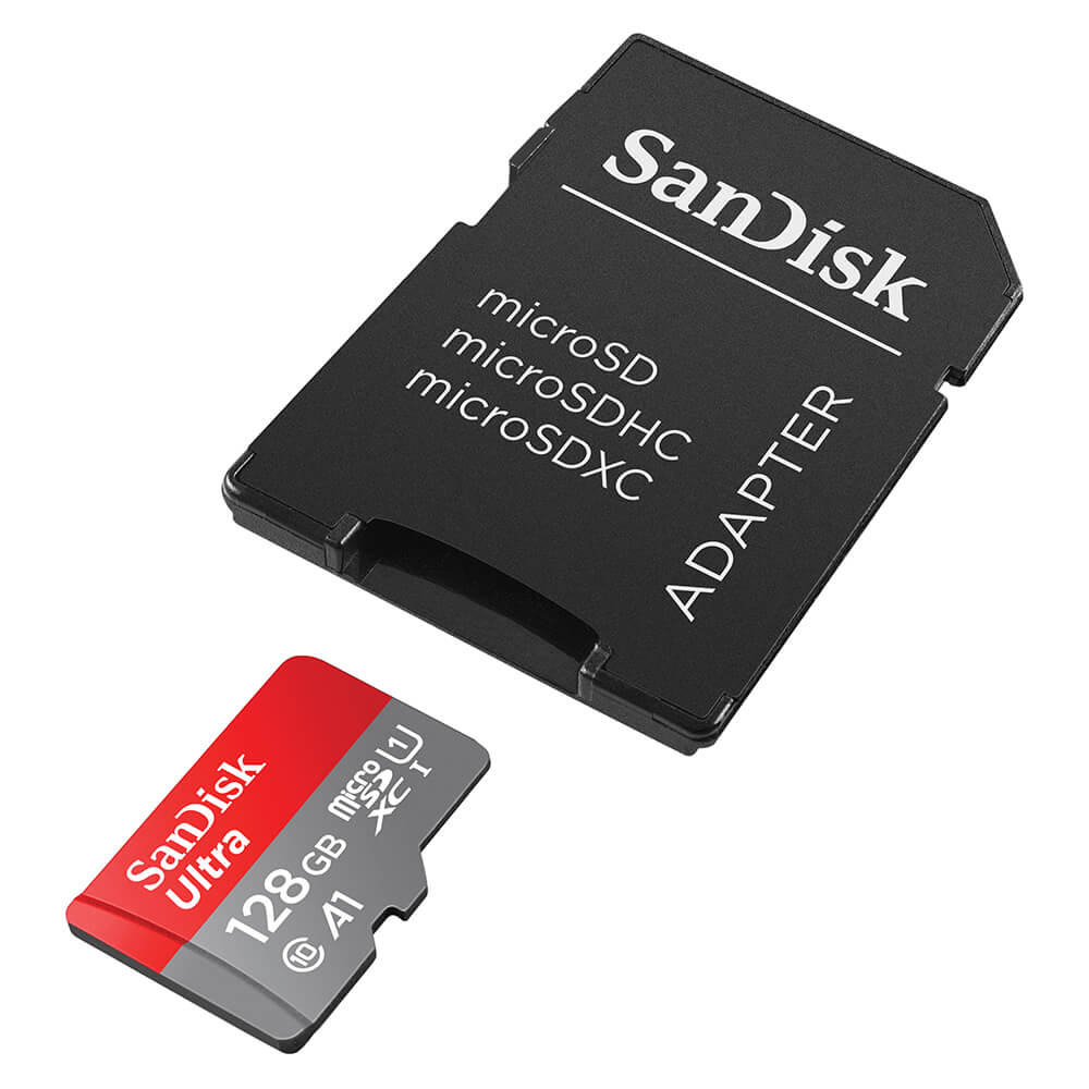 SanDisk SanDisk MicroSDHC Ultra Mobil 128 GB Inkl. Adapter - Teknikhallen.se