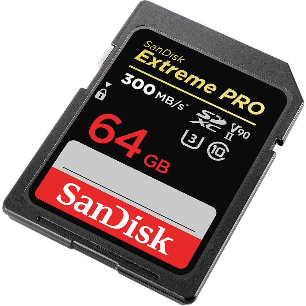 SanDisk SanDisk SDXC Extreme Pro 64 GB 300MB/s Minneskort - Teknikhallen.se