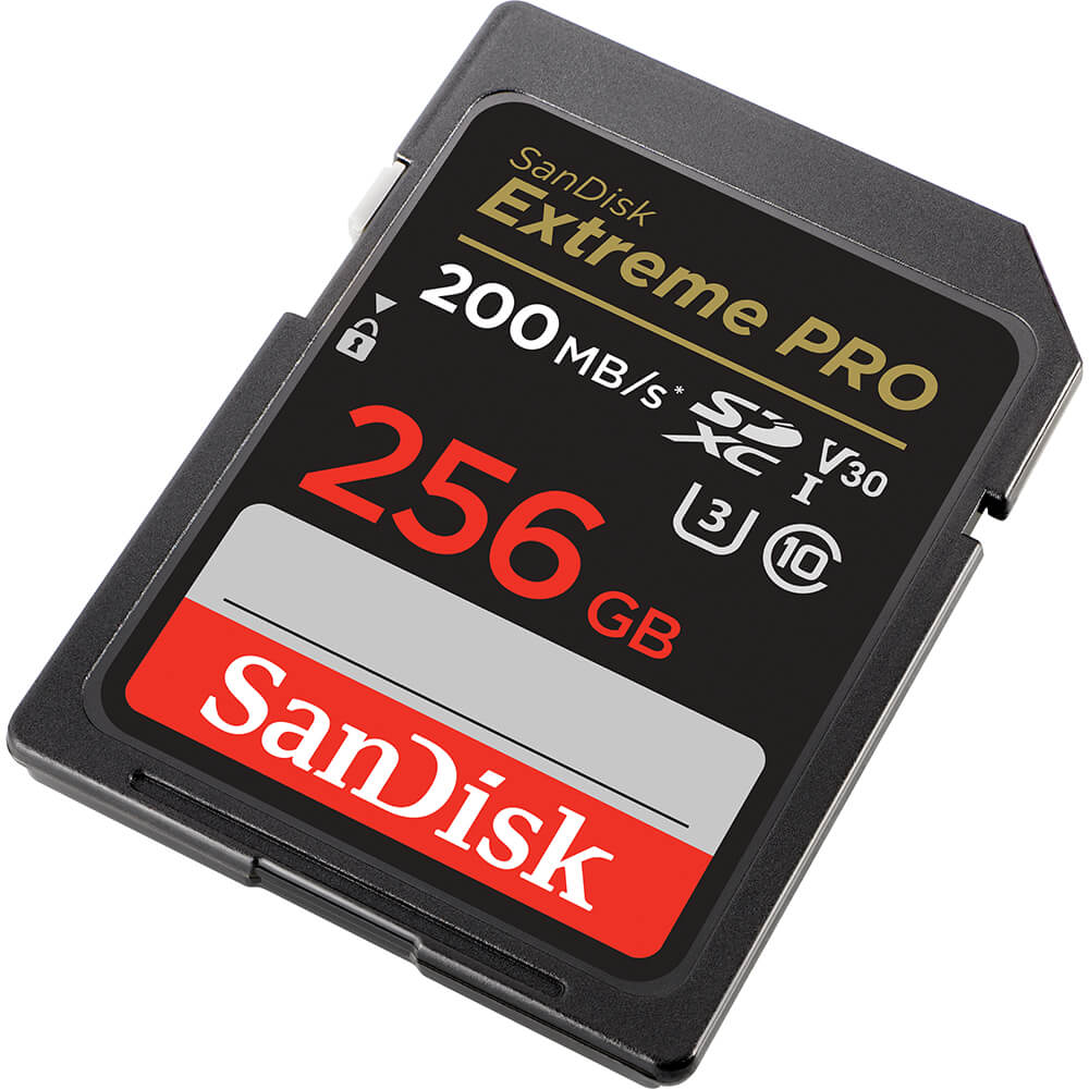 SanDisk SDXC Extreme Pro 256 GB 200MB/s Minneskort