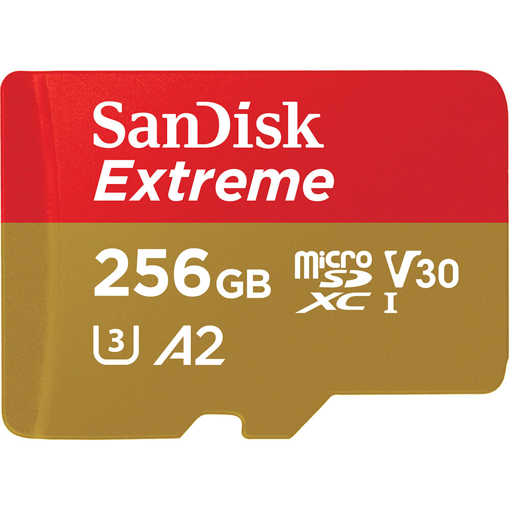 SanDisk MicroSDXC Extreme 256 GB 190MB/s Inkl. Adapter