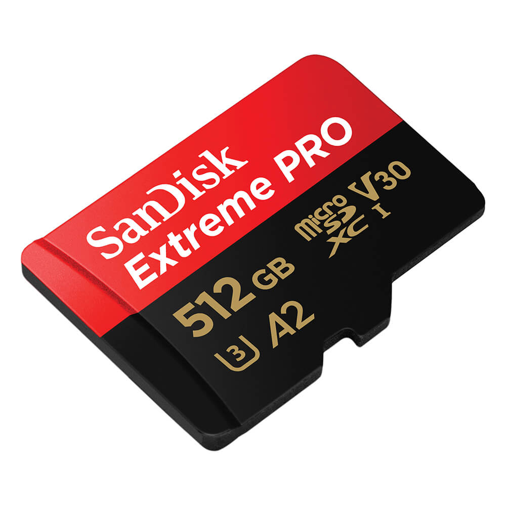 SanDisk MicroSDXC Extreme Pro 512 GB 200MB/s Inkl. Adapter
