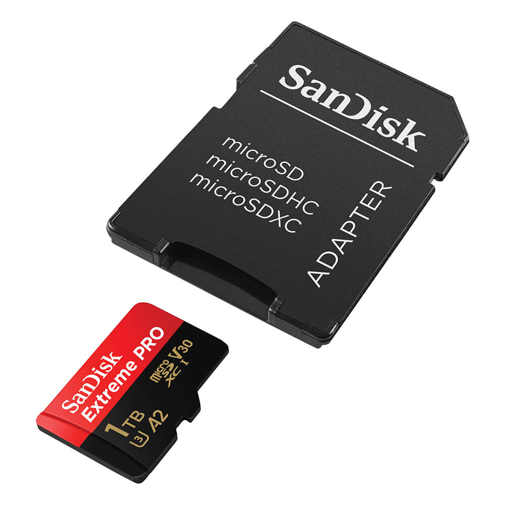 SanDisk MicroSDXC Extreme Pro 1 TB 200MB/s Inkl. Adapter