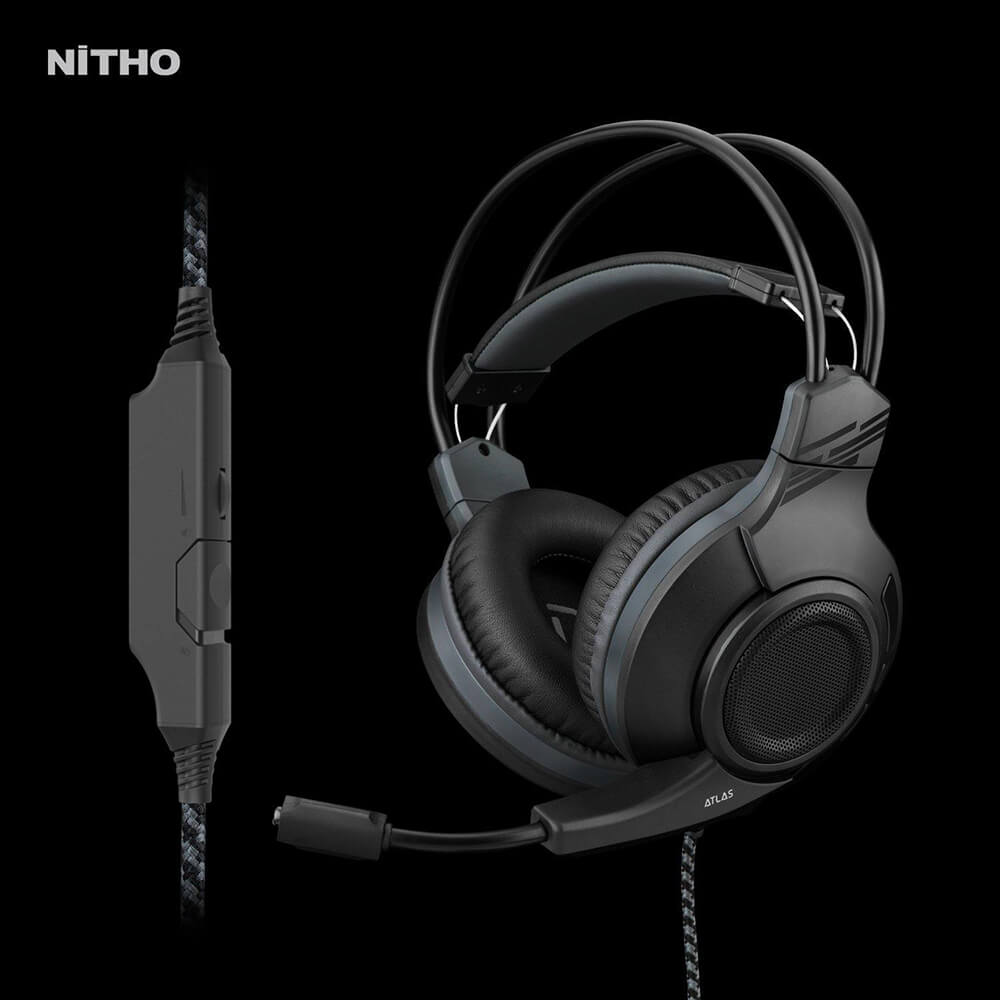 NITHO Headset Gaming Atlas 7.1 Svart