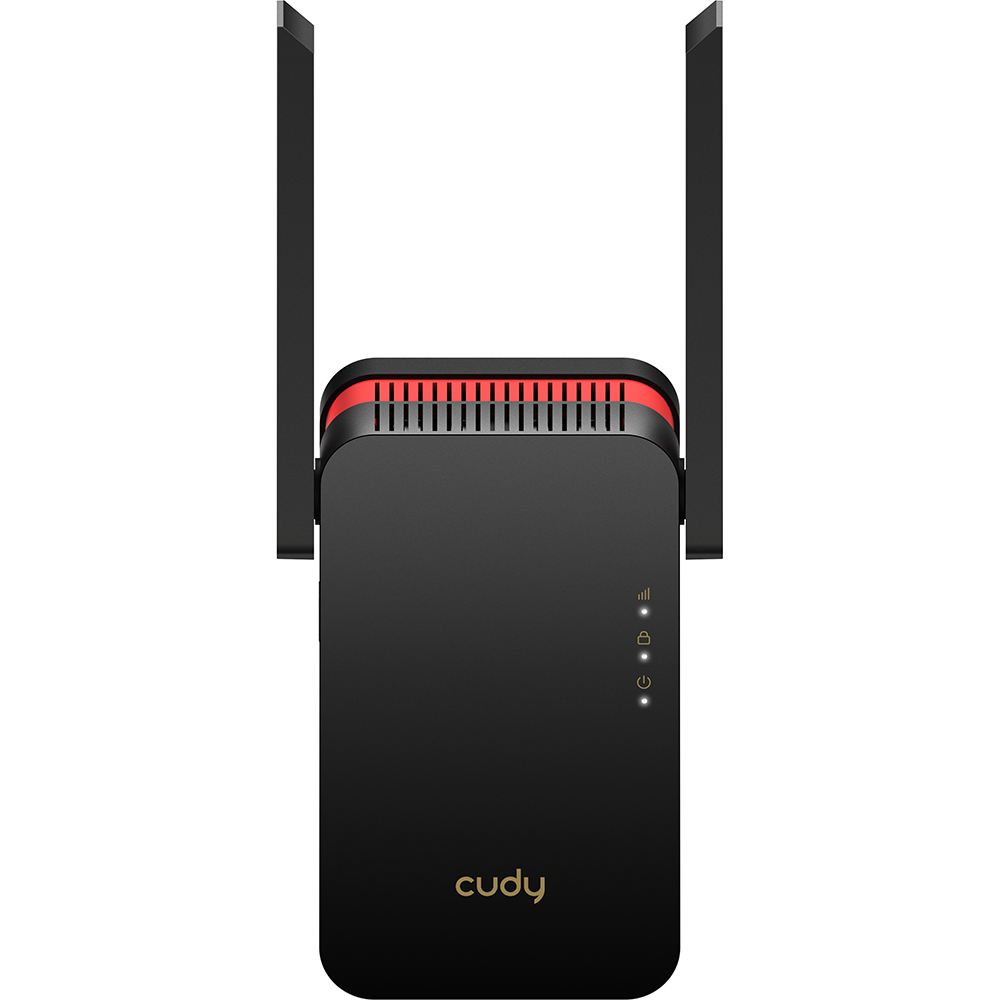 Cudy Wi-Fi Extender RE3000 AX3000 Mesh Svart/Rd