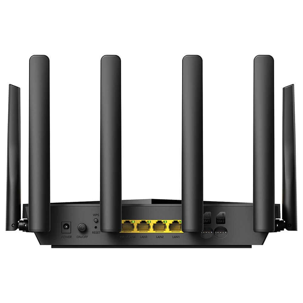 Cudy 4G Router LT18 Cat 18 AX1800 Gigabit Dual-SIM Svart