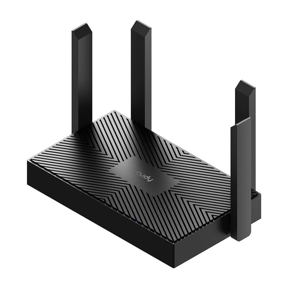 Cudy Wi-Fi Router WR1500 AX1500 Gigabit Mesh Svart