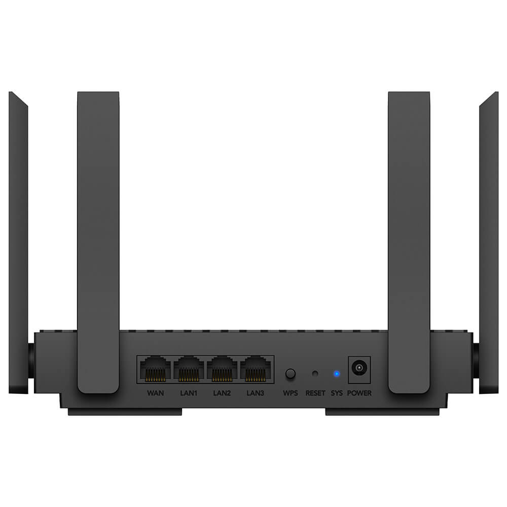 Cudy Wi-Fi Router WR1500 AX1500 Gigabit Mesh Svart