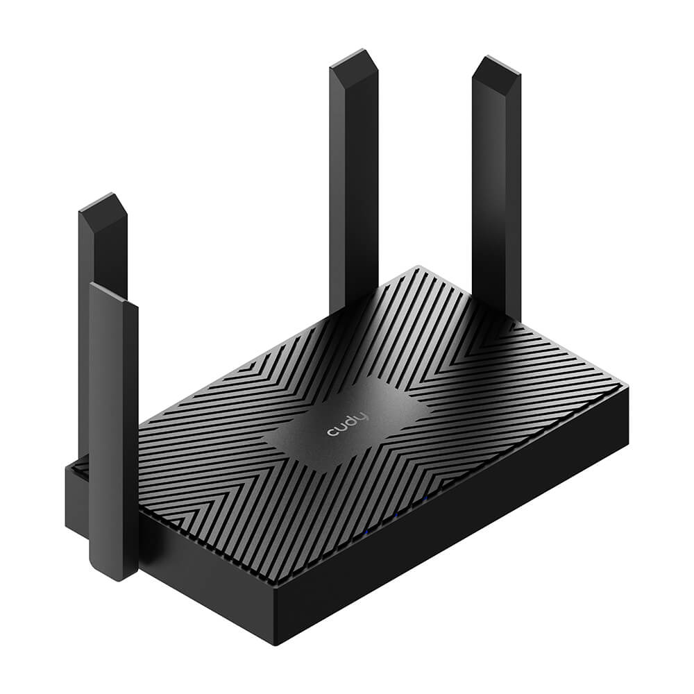 Cudy Wi-Fi Router WR1500 AX1500 Gigabit Mesh Svart