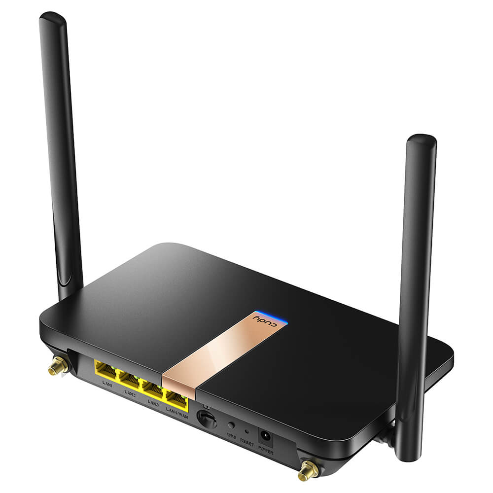 Cudy 4G Router LT500D Cat4 AC1200 Svart