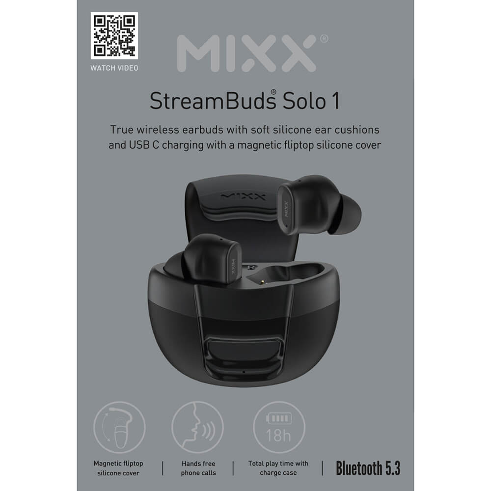 MIXX In-Ear TWS Hrlurar Solo 1 Svart