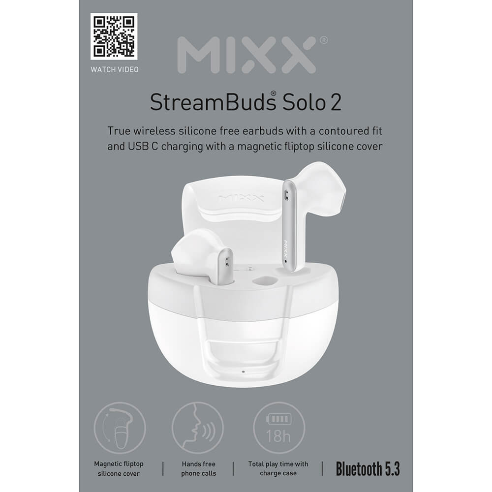 MIXX In-Ear TWS Hrlurar Solo 2 Vit