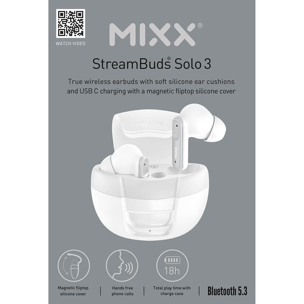 MIXX In-Ear TWS Hrlurar Solo 3 Vit